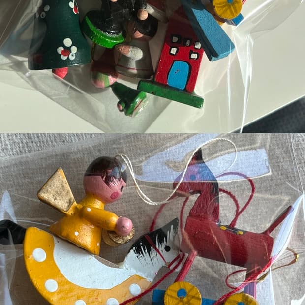 독일 70년대 동독 크리스마스 오너먼트 랜덤 세트