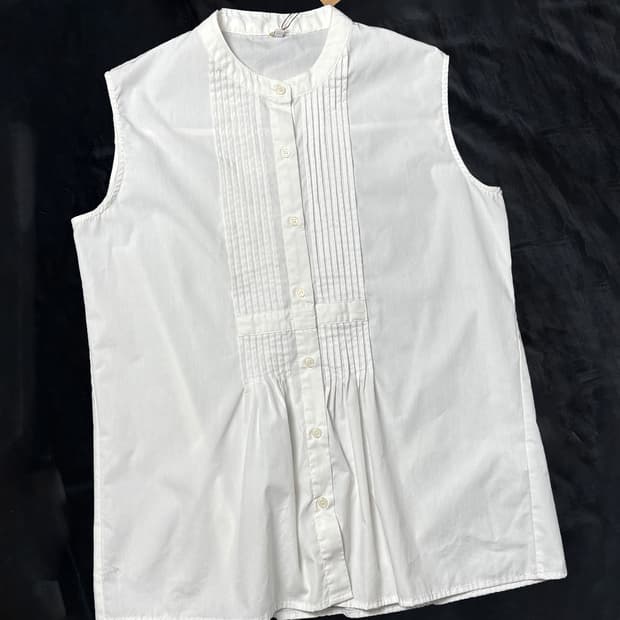 일본빈티지 나시형 레이어드 셔츠