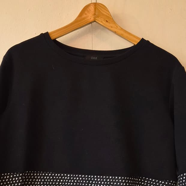 코스 Cos 여성 칠부배색티블라우스 XS사이즈