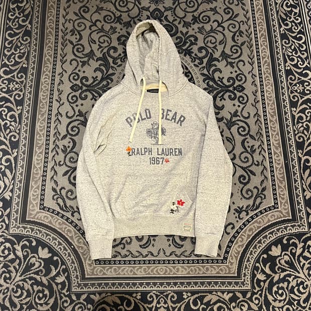 M 폴로 베어 자수 후드티/W2299