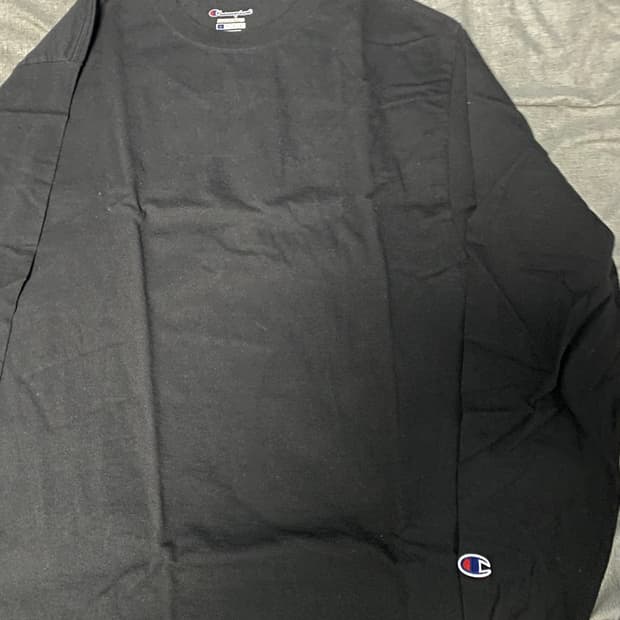 챔피온 롱슬리브 블랙 L