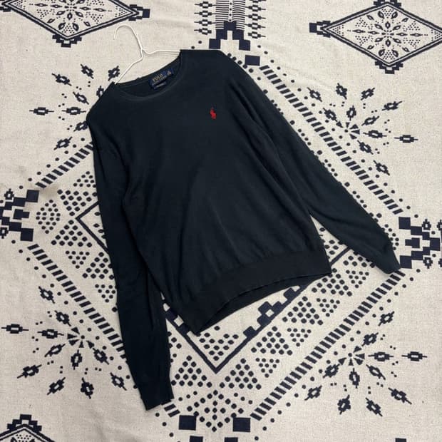 폴로 랄프로렌 피마코튼 자수 니트 XS P00051