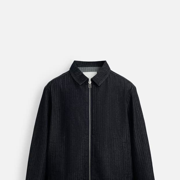 자라 데님 헤링본자켓 M