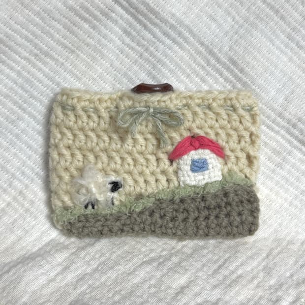 [핸드메이드] 오두막집 양 뜨개 지갑