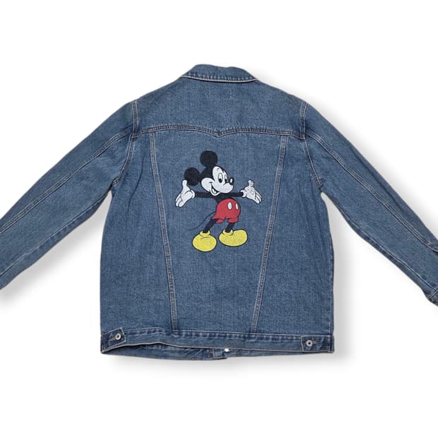 빈티지 미키마우스 청자켓