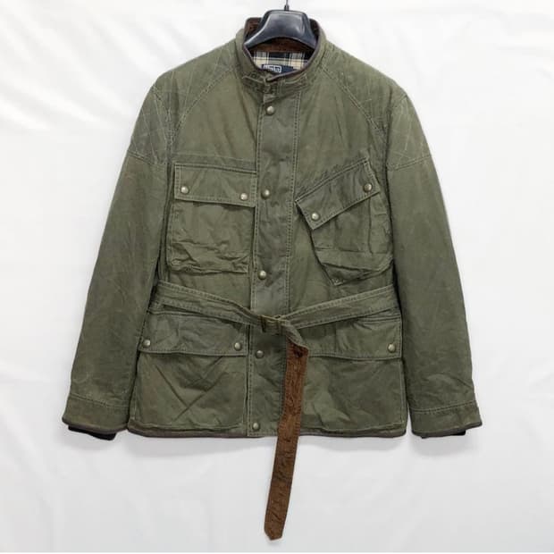 폴로 랄프로렌 왁스 벨티드 바이커자켓/105사이즈