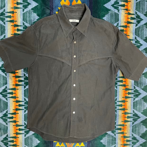 BELIER short sleeve Charcoal shirt L