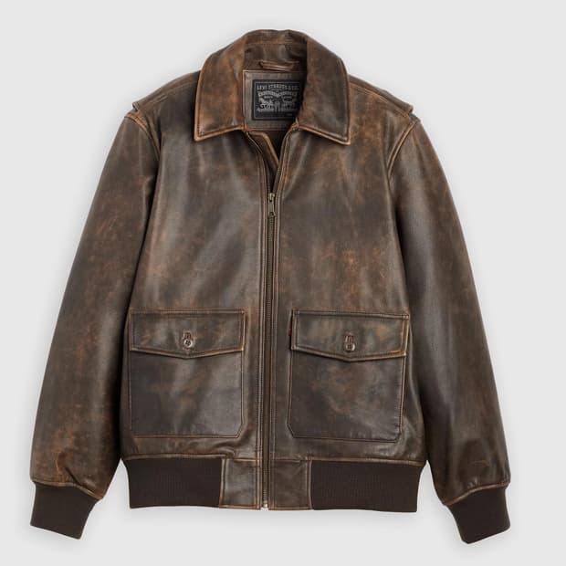 리바이스 클레이튼 레더 에비에이터 자켓 S사이즈