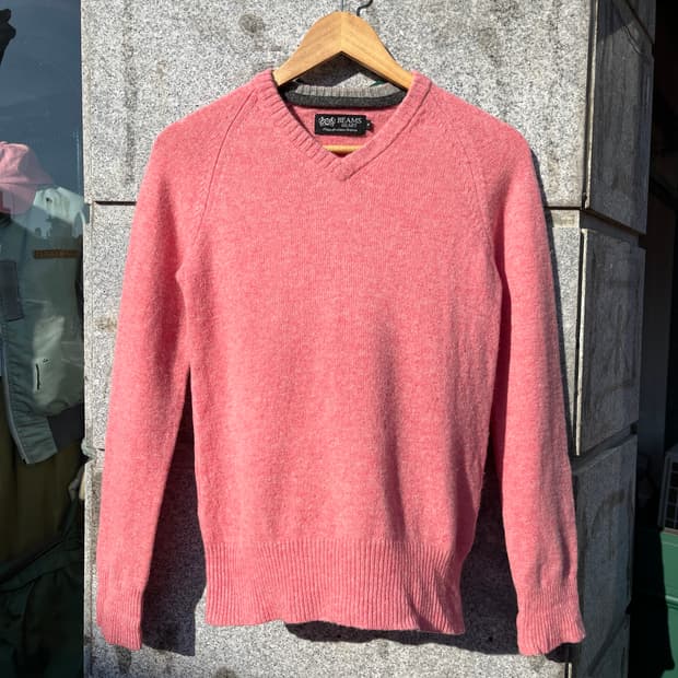 빔즈 하트 브이넥 울 스웨터 [ 44 ]