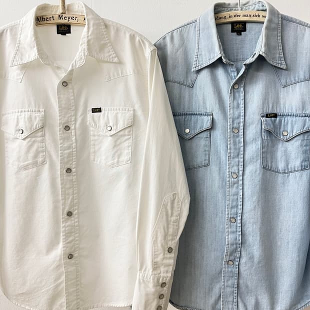 Lee 웨스턴 셔츠 화이트