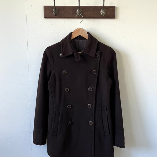 theory 초코브라운 캐시미어 더블 코트