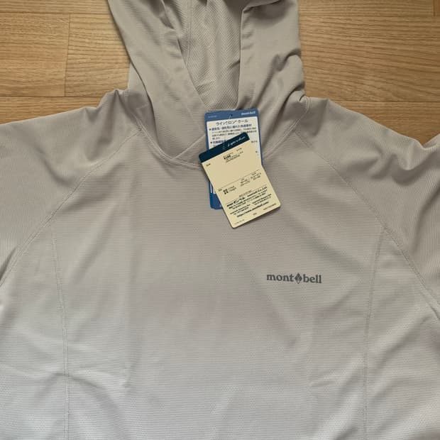 몽벨 후드셔츠 라이트그레이 
