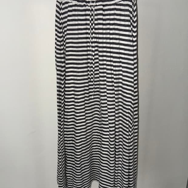 빈티지 스트라이프 맥시 스커트