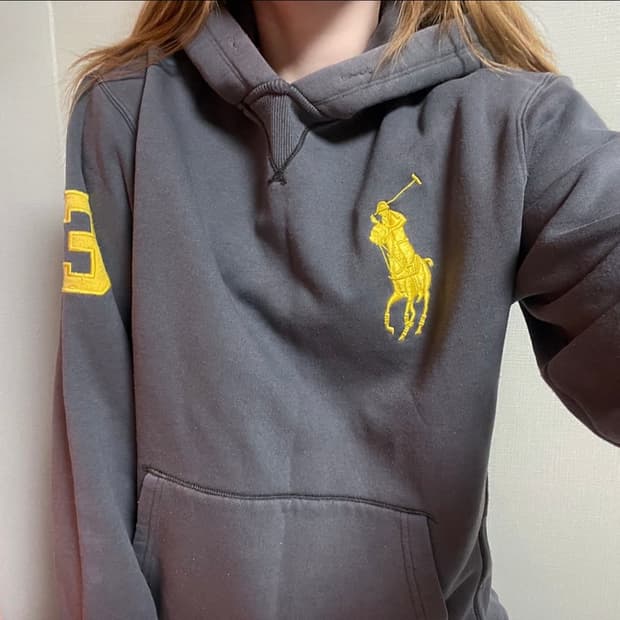 폴로 빅포니 와플 후드