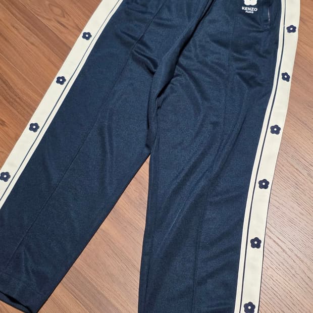 겐조 KENZO 보크 플라워 시그니처 모티프 트랙팬츠 L