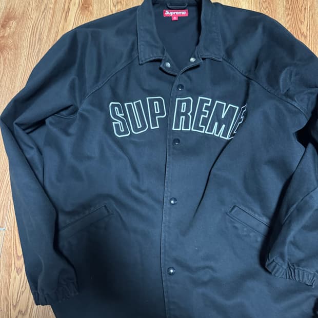 슈프림 아크 데님 코치자켓 블랙 24ss