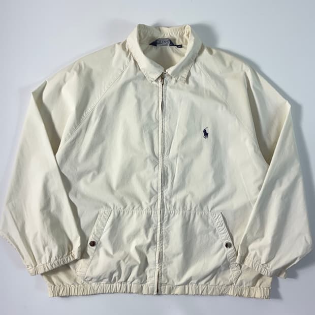 Polo 폴로 랄프로렌 90‘s 아이보리 블루종 자켓