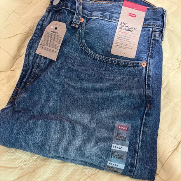 리바이스 555 95 릴렉스 스트레이트 진