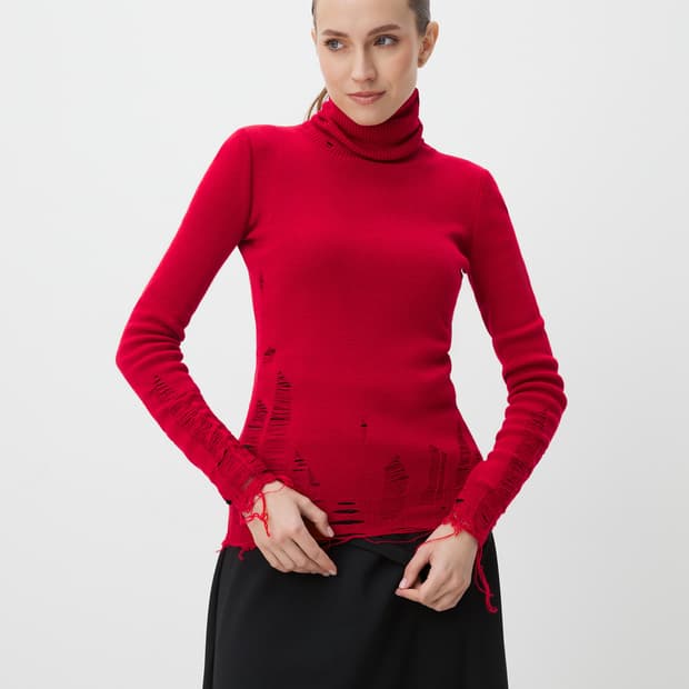 마르지엘라 MM6 디스 터틀넥 스웨터