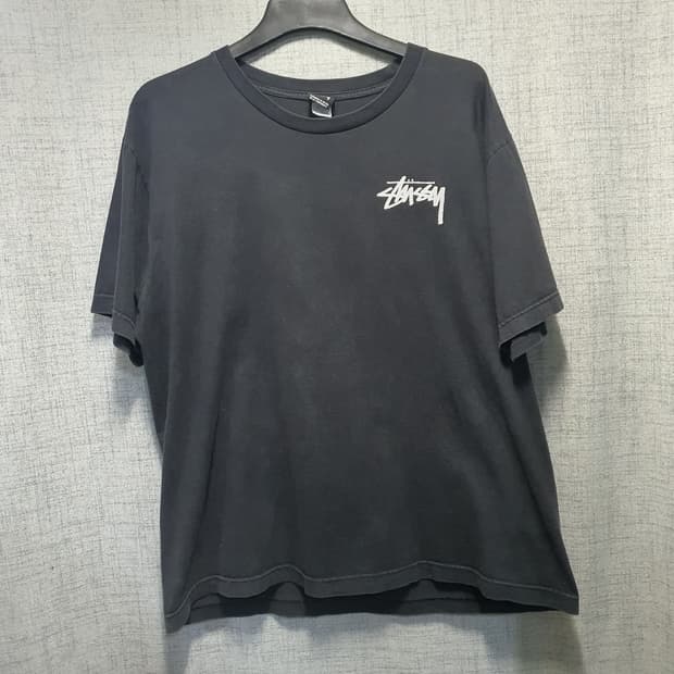 스투시 Stussy 블랙 반팔 티셔츠 