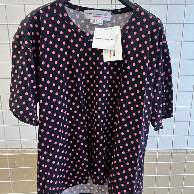 Comme des garcons girl 도트 티셔츠