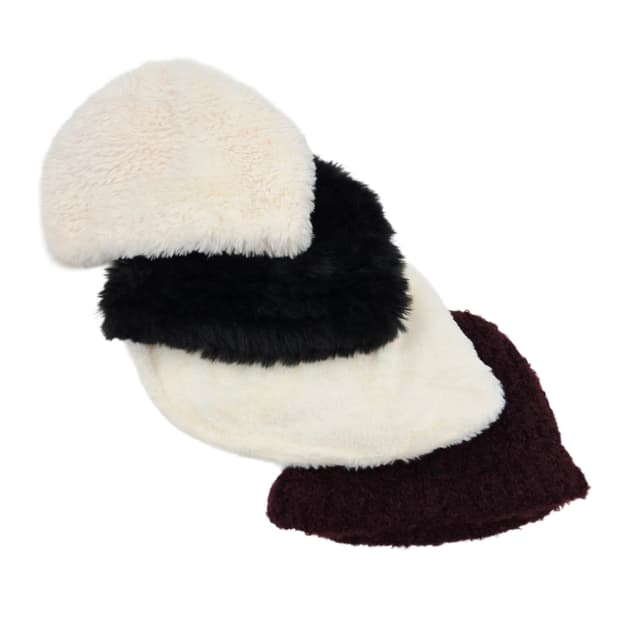 겨울 빈티지 비니/버킷햇/벙거지/털모자 4종[BF10445-154-36]