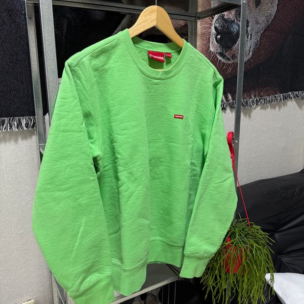 슈프림 스몰 박스로고 맨투맨