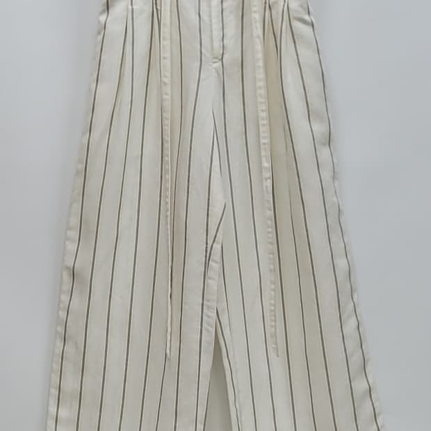 CLUB MONACO 클럽모나코 스트라이프 밴딩 와이드 팬츠 / 여 00