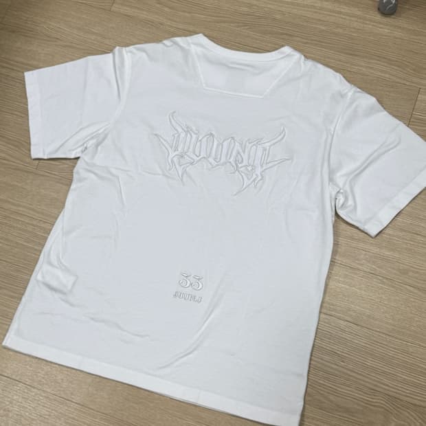 [S] 준지 24SS 자수 티셔츠 화이트