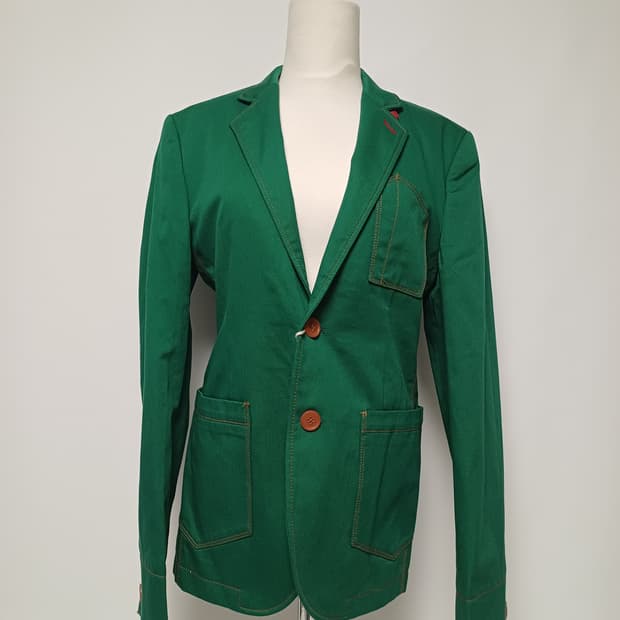 ASK ENQUIRED 브리티시 캐주얼 그린 자켓 (새상품급)