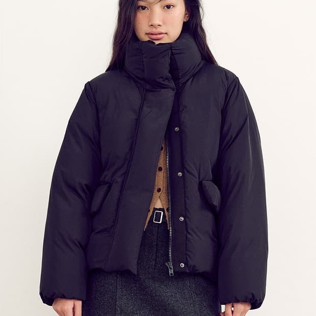 구호플러스 시그니처 덕다운 숏패딩