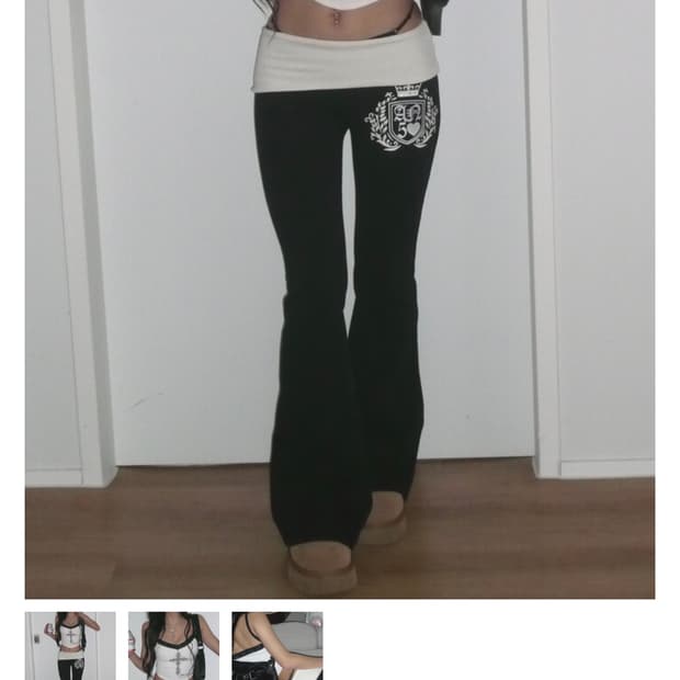 엔젤넘버555 부츠컷 폴디드 팬츠 블랙