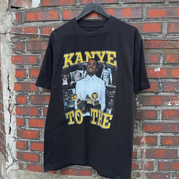 칸예 웨스트 라스트콜 그래픽 반팔티셔츠 