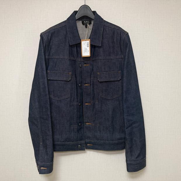 [L] apc아페쎄  veste 생지 인디고 데님 자켓