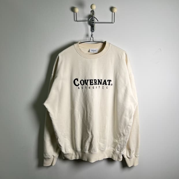 Covernat 커버낫 어센틱 아이보리 맨투맨 XL