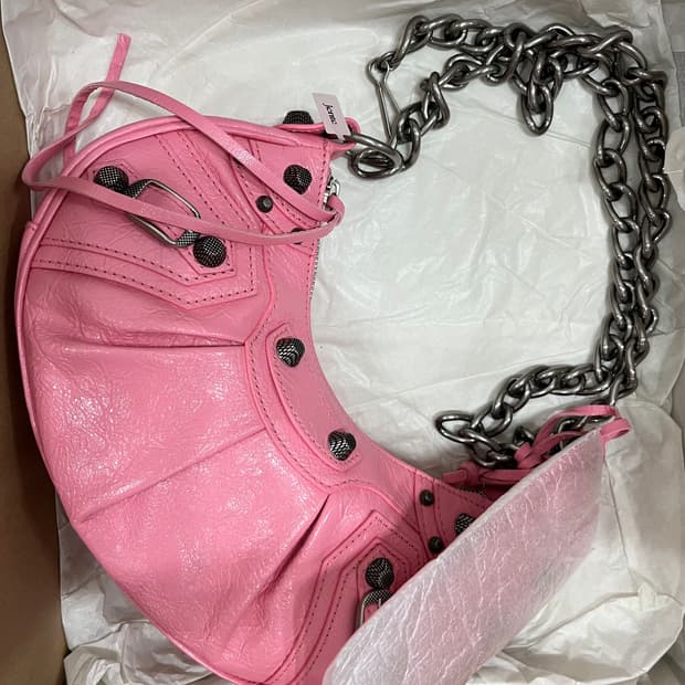 [새상품] 발렌시아가 르 카골 XS 핑크 숄더 크로스 가능