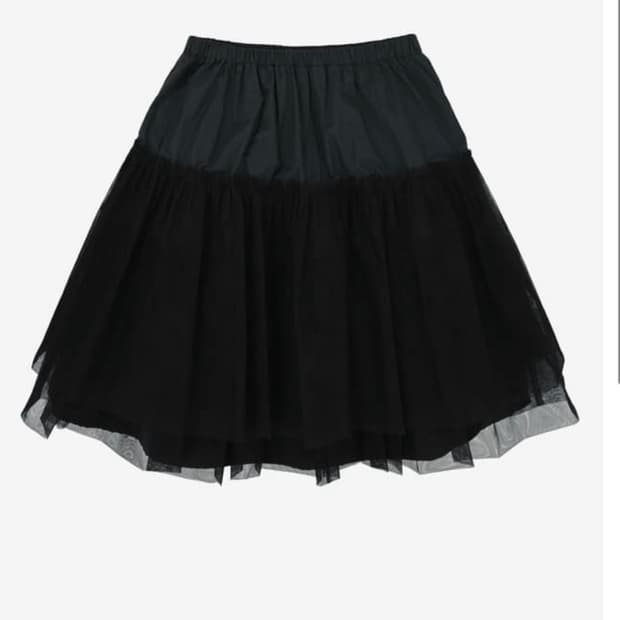 노컨텐츠 메쉬 프릴 스커트