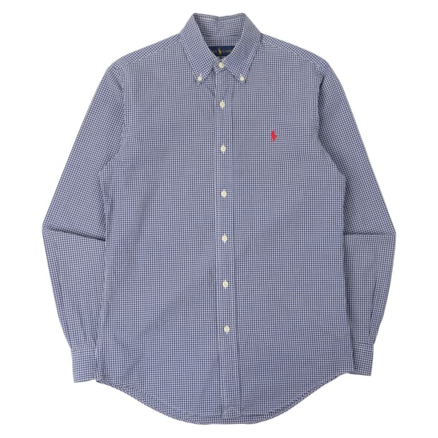 폴로 랄프로렌 블루 체크 셔츠