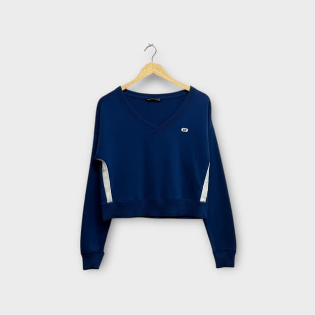  Abercrombie 아베크롬비 브이넥 크롭 맨투맨 XS