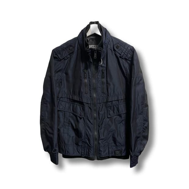 [XL] 버커루 BUCKAROO 빈티지 딥블루 유틸리티 라이더자켓