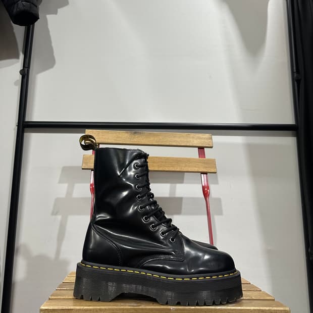 UK7) 닥터마틴 워커 남녀 공용 제이든 하이 블랙