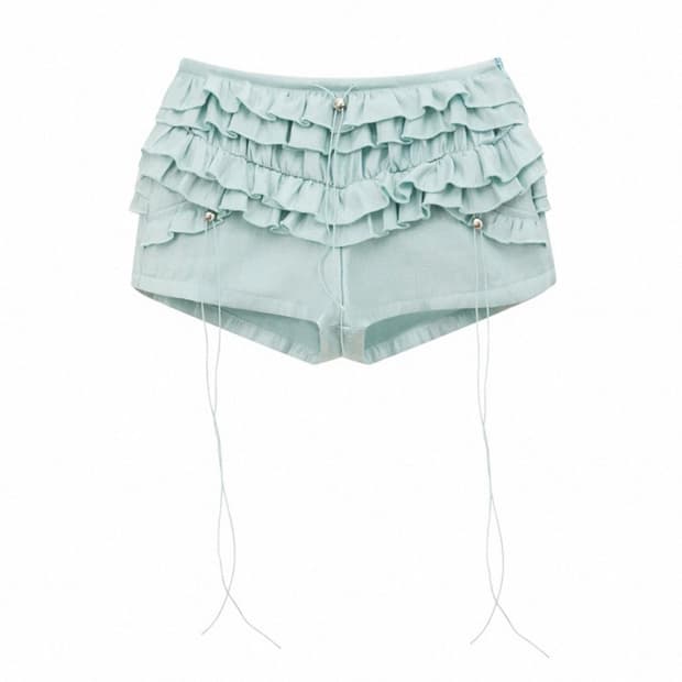 민트 프릴 숏팬츠