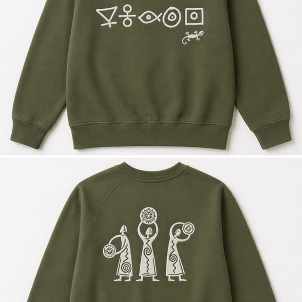 자체제작 맨투맨 카키색