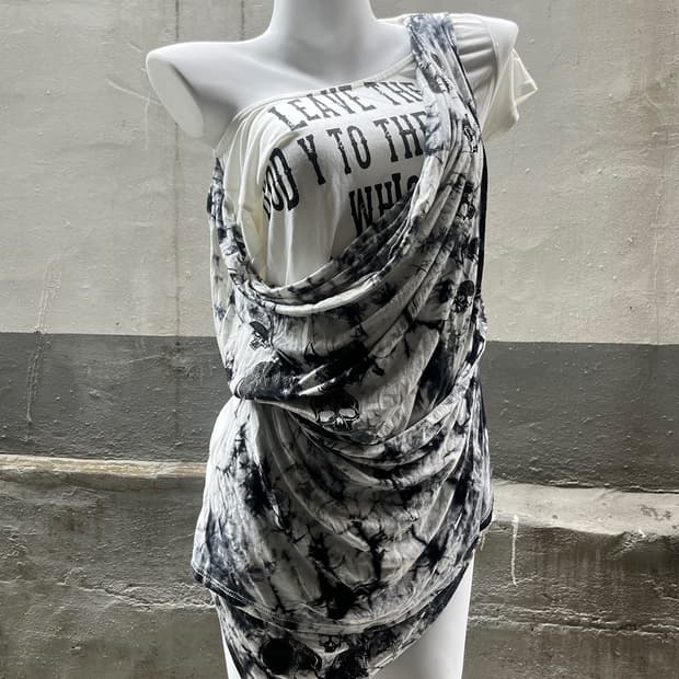Ghost of Harlem draped tunic top