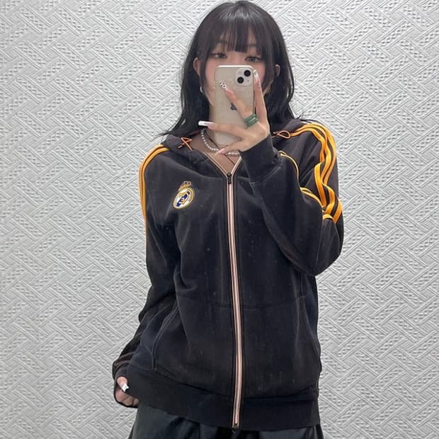 아디다스 레알마드리드 초코브라우니 후드집업 100 C11107