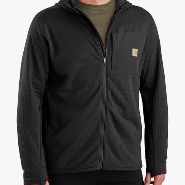 칼하트 포스 경량 후드 집업 블랙 4XL