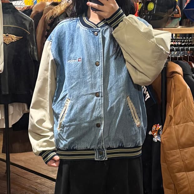 [HI] VTG 데님바시티자켓 연청