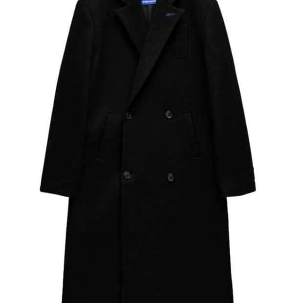 자라 x 아더에러 오버사이즈 울 코트 블랙