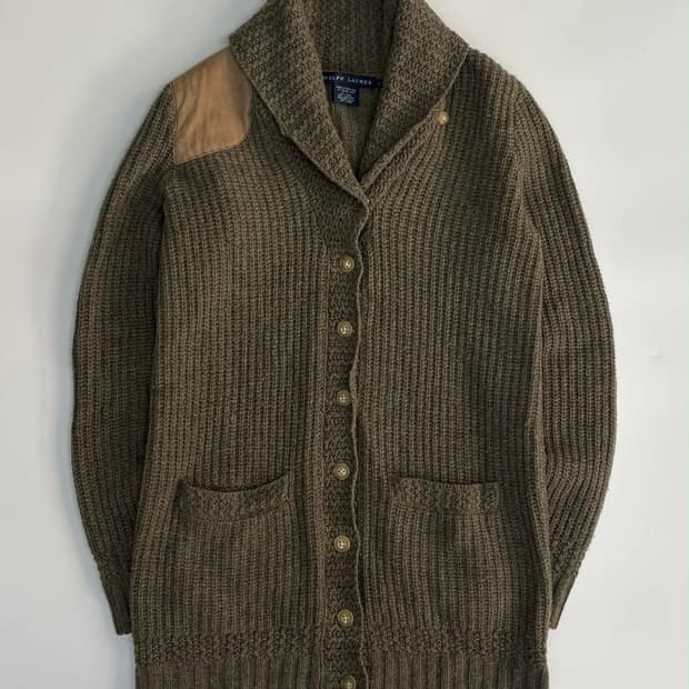 [S] 폴로 랄프로렌 울 캐시미어 숄카리 니트 가디건