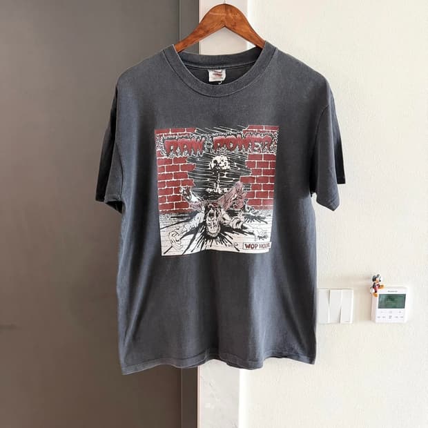 빈티지 90s Raw Power 티셔츠